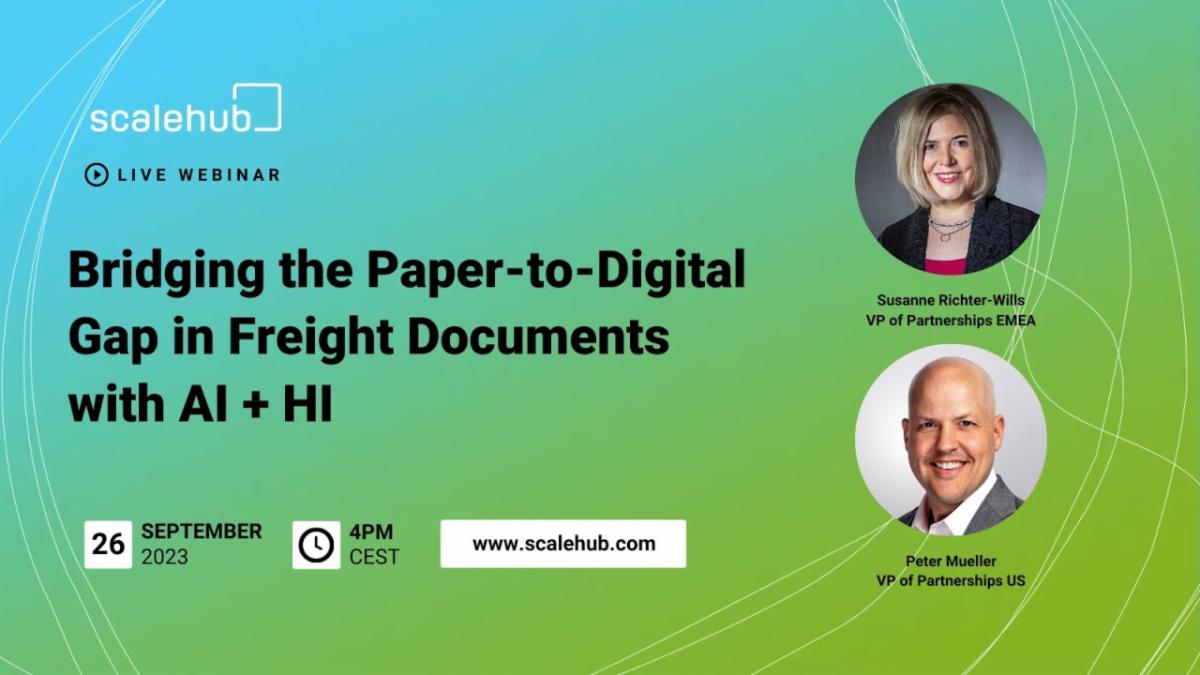 Bridging the Paper-to-Digital Gap in Freight Documents with AI + HI