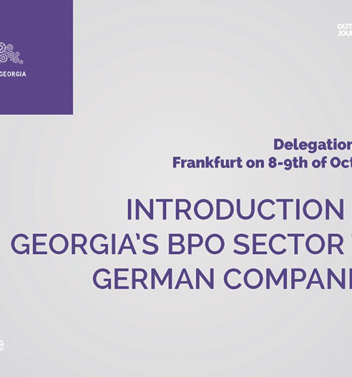 Introduction of Georgia’s opportunities in BPO sector to German companies