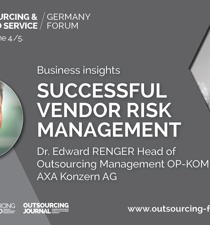 Successful Vendor Risk Management – Presentation by Head of Outsourcing Management Axa Germany