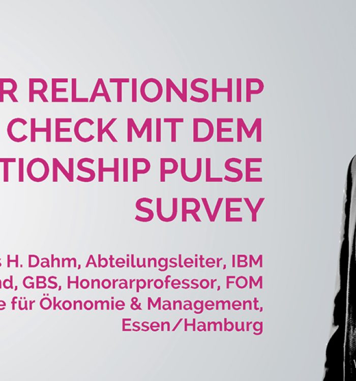 Provider Relationship Health Check mit dem Relationship Pulse Survey (DE)