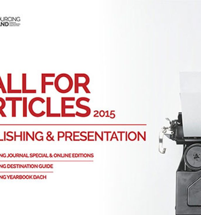 Share your Knowledge – Call for Articles Outsourcing Journal