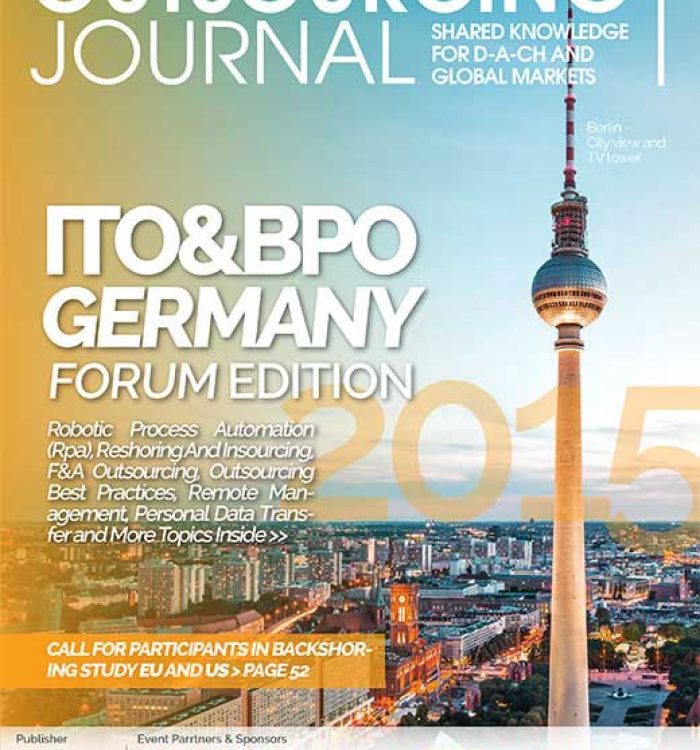 New Outsourcing Journal Special Edition – ITO&BPO Germany Forum 2015 Edition