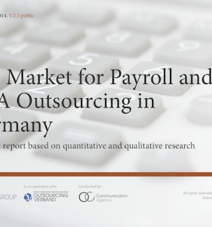 German Market for F&A and Payroll Outsourcing 2014 – Download 70 pages Analysis