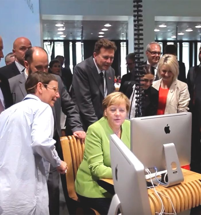 Angela Merkel visits TUMO, a new technology & design education initiative